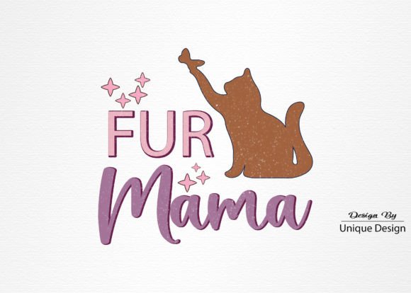 A Retro Cat Mama Design for Creative Branding & T-Shirt Graphics