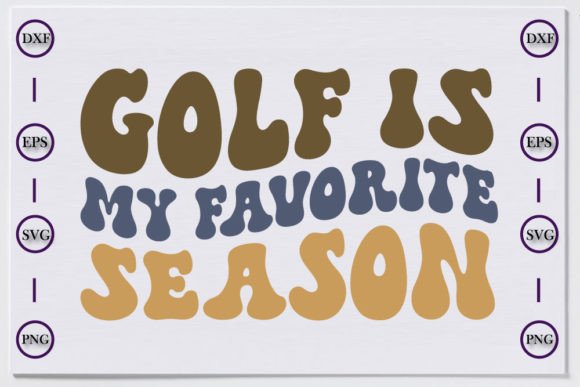 A Retro Golf Graphic Design Asset for T-Shirt and Merch Creation