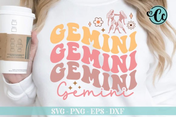 Gemini Zodiac Graphics for Commercial T-Shirt Designs