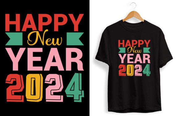 Happy New Year 2024 T Shirt Design: Graphics Review