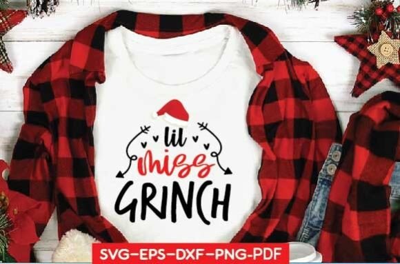 Lil Miss Grinch Svg: Graphics and T-Shirt Designs