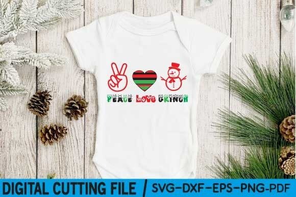 Peace Love Grinch SvG: Graphics For T‑Shirt Designs