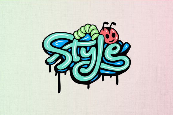 Style: Graffiti Lettering Typography for Embroidery Projects