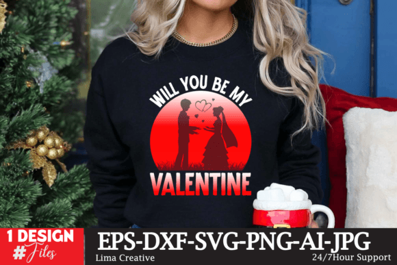 Will You Be My Valentine? T-Shirt Design Graphics